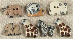 Wild Animal Buttons