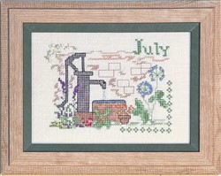July - a Month in the Garden - Old Water Pump