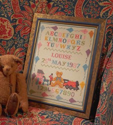 Toy and Kite Birth Sampler