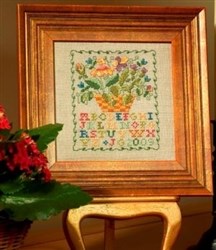 Learning on Linen - Flower Basket Sampler