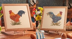 Cross Stitch Chickens