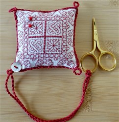 Little Redwork Pincushion