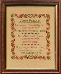 Jane Austen Book Title Sampler